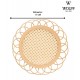 Porta Copos11cm x 1,5cm Tramato Natural Rattan 